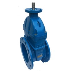 Задвижка клиновая чугунная фланцевая с обрезиненным клином и невыдвижным шпинделем AVK 06/30 AVK 350х290 мм