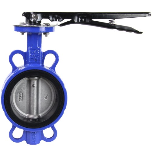 Затвор ручной с нержавеющий диском и рукояткой межфланцевый 1,6 МПа EPDM VPI4449 GGG50 Tecofi 65х45,5 мм в Перми