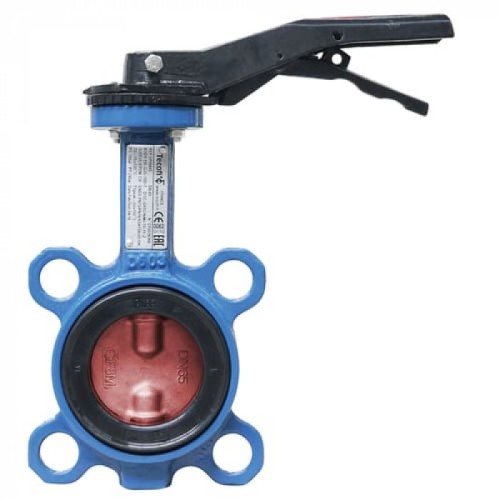 Затвор ручной с чугунным диском и рукояткой межфланцевый 1,6 МПа EPDM GG25 200х58 мм в Перми